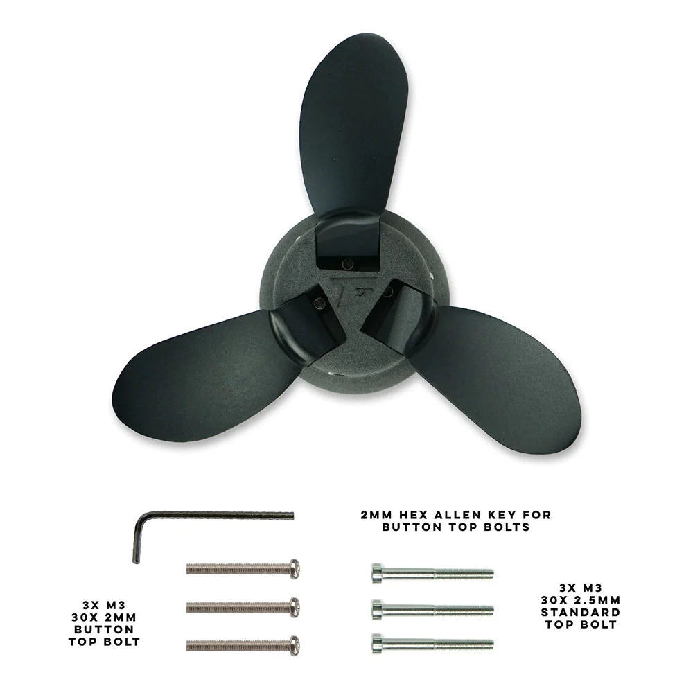 Foil Drive Three Blade Propeller Hub Set