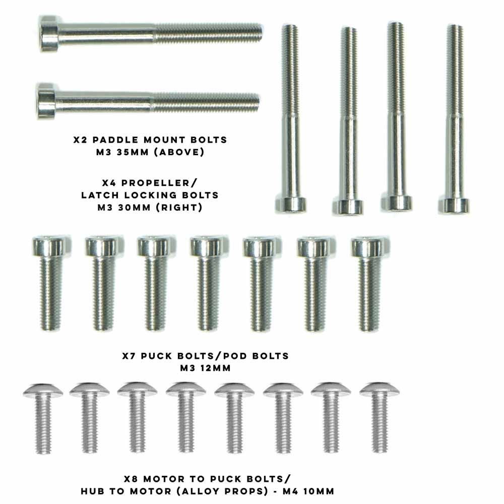 Foil Drive Stainless Steel Bolt Kit